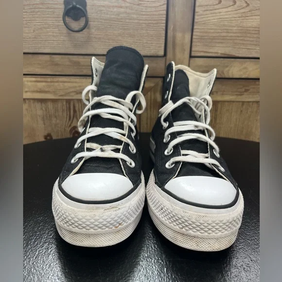 Converse CTAS Lift Black Platform High-Top Sneakers Women’s Size 7.5 - Picture 5 of 11